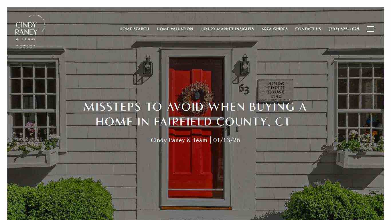 Fairfield County Home Buying in 2026 – Buyer Financing Mistakes to Avoid | Cindy Raney & Team