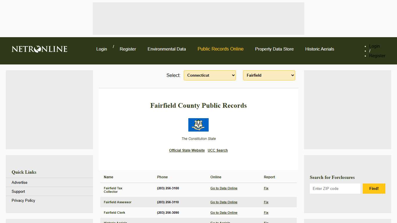 NETR Online • Fairfield • Fairfield Public Records, Search Fairfield Records, Fairfield Property Tax, Connecticut Property Search, Connecticut Assessor
