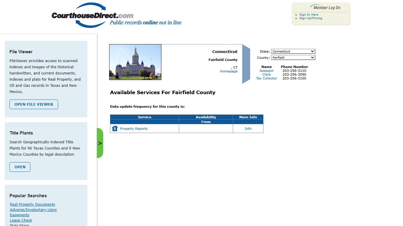 Search Fairfield County Public Property Records Online | CourthouseDirect.com